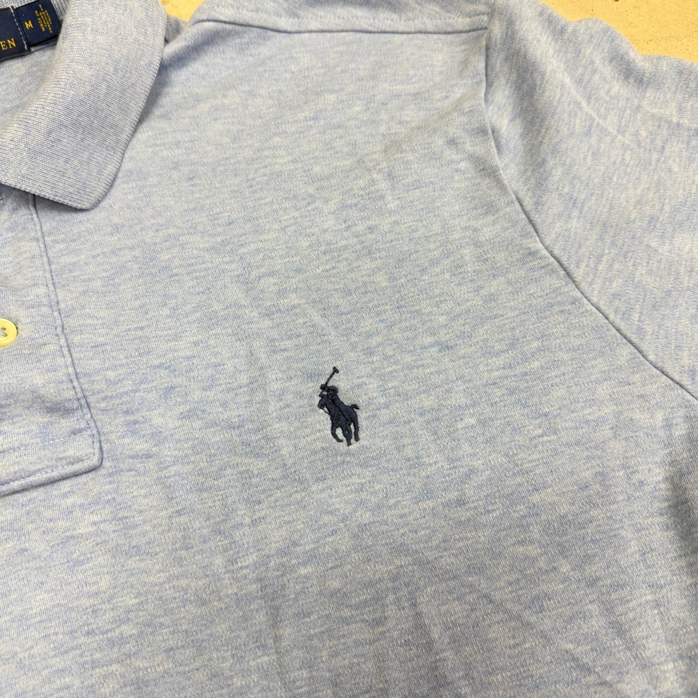 Polo Ralph Lauren Mens Short Sleeve Classic Fit Polo Shirt‎ Blue Size M - Picture 2 of 9